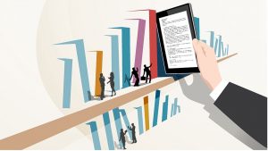 Image depicting a digital book on a bookshelf.