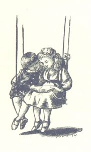 British Library digitised image from page 137 of "Sing-Song. A nursery rhyme book. ... With ... illustrations by A. Hughes, etc", Rossetti, Christina Georgina (1893). British Library shelfmark: "Digital Store 011652.g.16"
